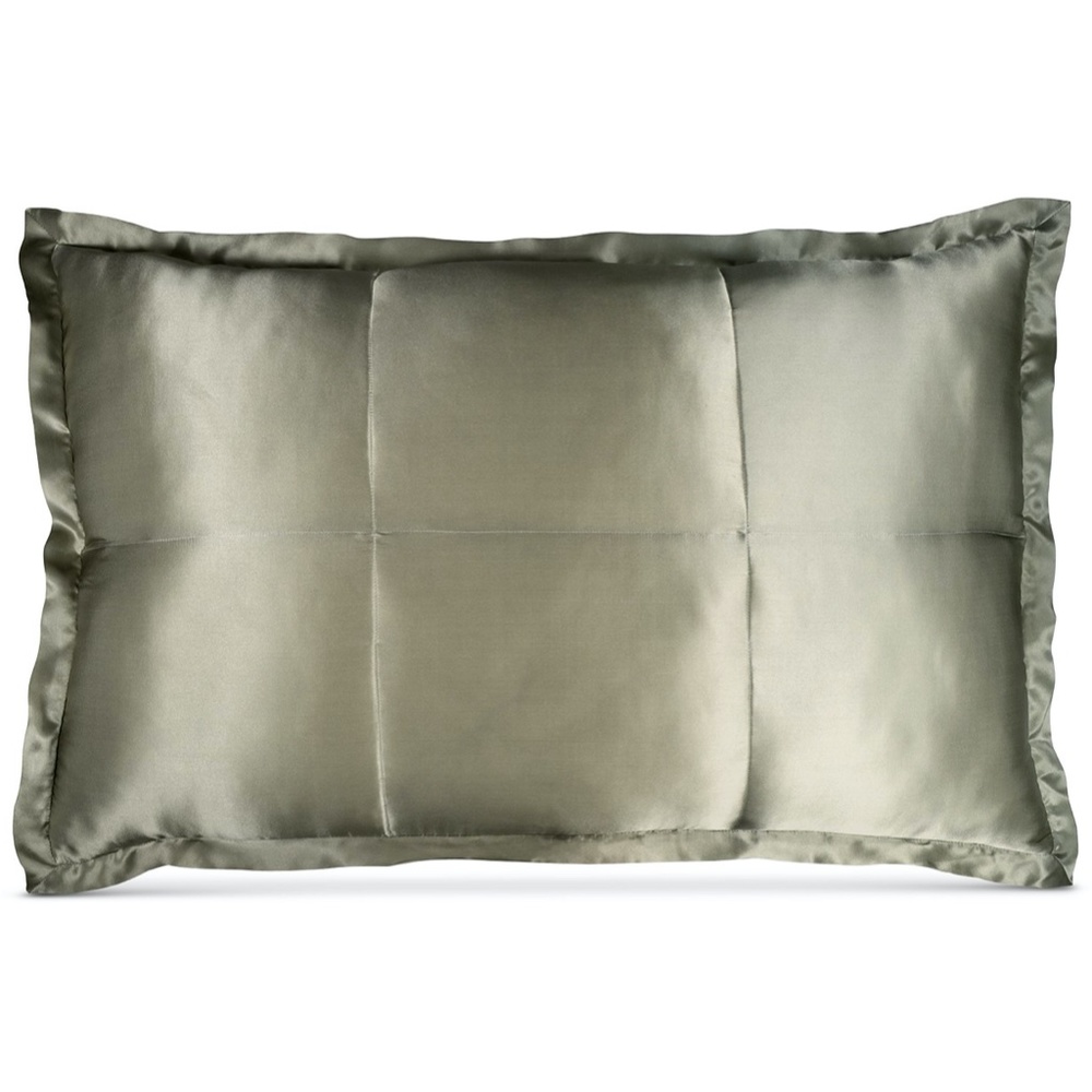 Donna Karan 100% quilted Silk Standard/Queen MOSS sham